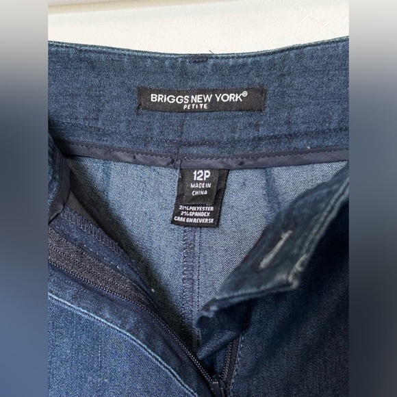 Briggs New York Petite Denim Pants Sz.12P - Picture 4 of 5